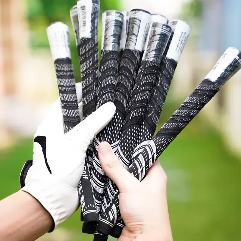 13pcs MCC Golf Grip Men\'s Rubber Golf Grips Cotton Yarn Golf Club Grips Iron and Wood Standard/Midsize Grip Universal