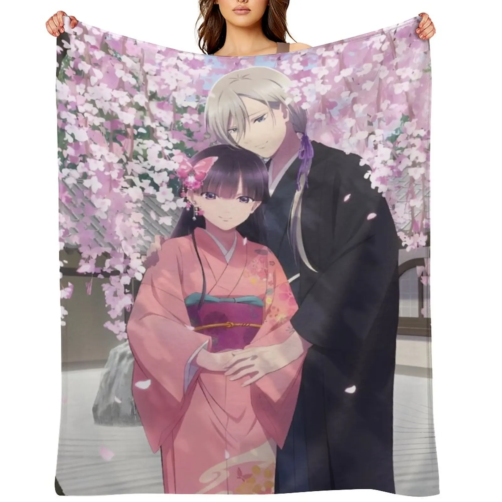 

My Happy Marriage Throw Blanket Soft heavy to sleep Furrys Hairy Blankets