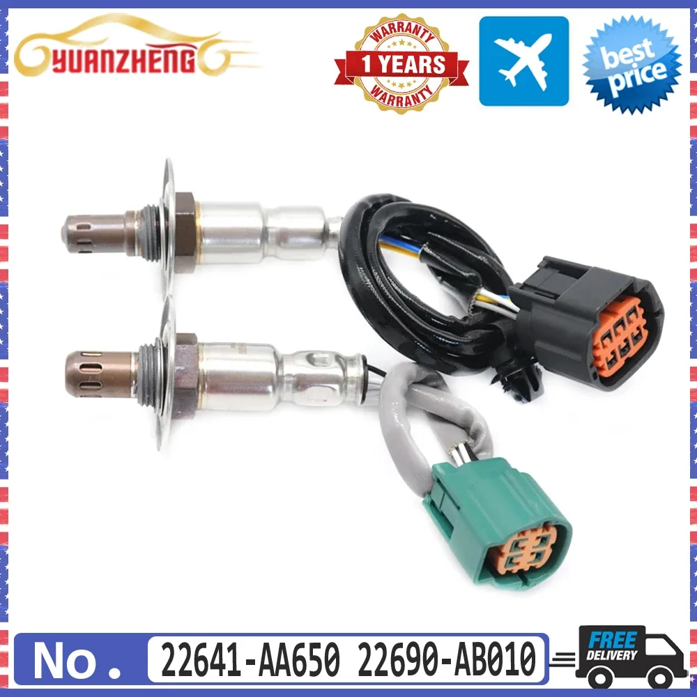 

NEW Upstream Downstream Front Rear Air Fuel Ratio Lambda O2 Oxygen Sensor 22641-AA650 22690-AB010 For Subaru WRX Forest 2.0 H4