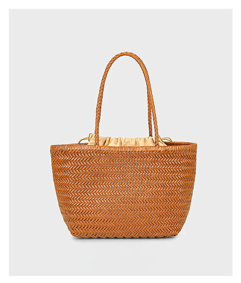 

MENDY Handbags Women's Bag Totes Bags Genuine Beach Shoulder Bag Weaving Casual Shopping Vintage Large Straw Luxury Designer