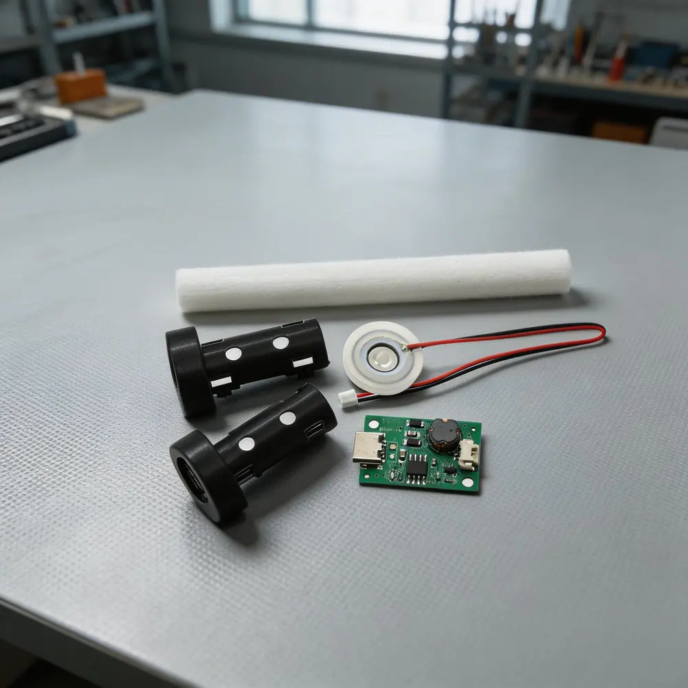 Humidifier Module with Microporous Atomizing Plate 108kHz 110kHz Resonant Frequency for Even Mist Distribution