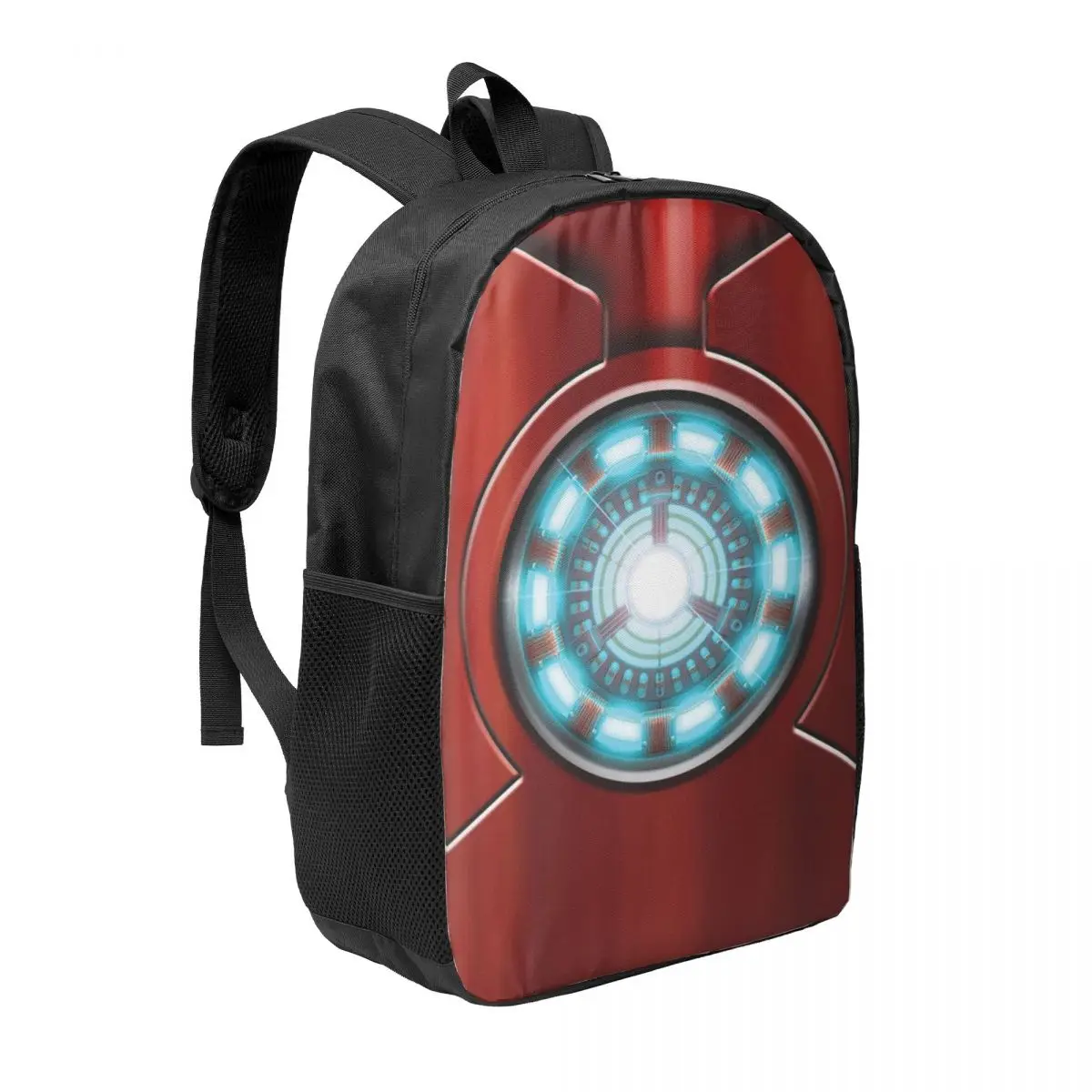 Custom Iron Man Glow Backpacks Men Women Casual Bookbag for School College Bags