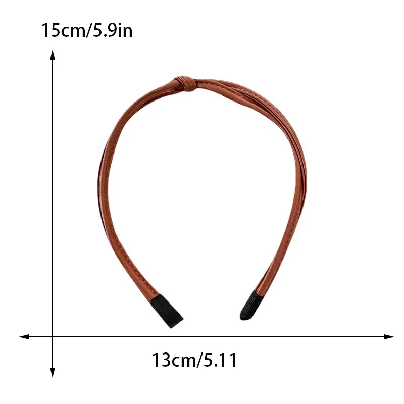 Sweet And Cool PU Leather Narrow Edge Headband for Women Elegant Simple Face Wash Headband Fashionable Girl Hair Band Hair Acces