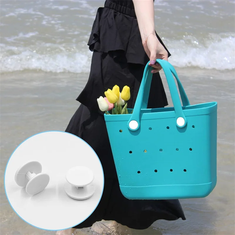 2/4/8PCS Snap Button Double Closure Button Buckle Bag Accessories EVA Beach Bag Hole Bag Accessories