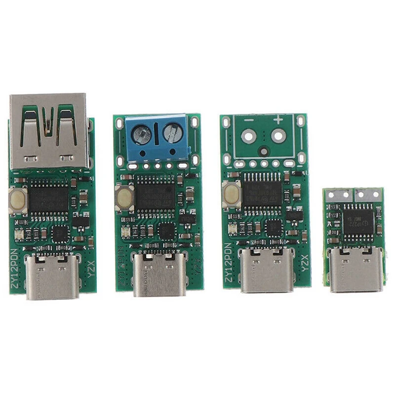 USB-C Type-C PD2.0 3.0 to DC USB Charge Trigger Poll Detector ZYPDS ZY12PDN A2TM