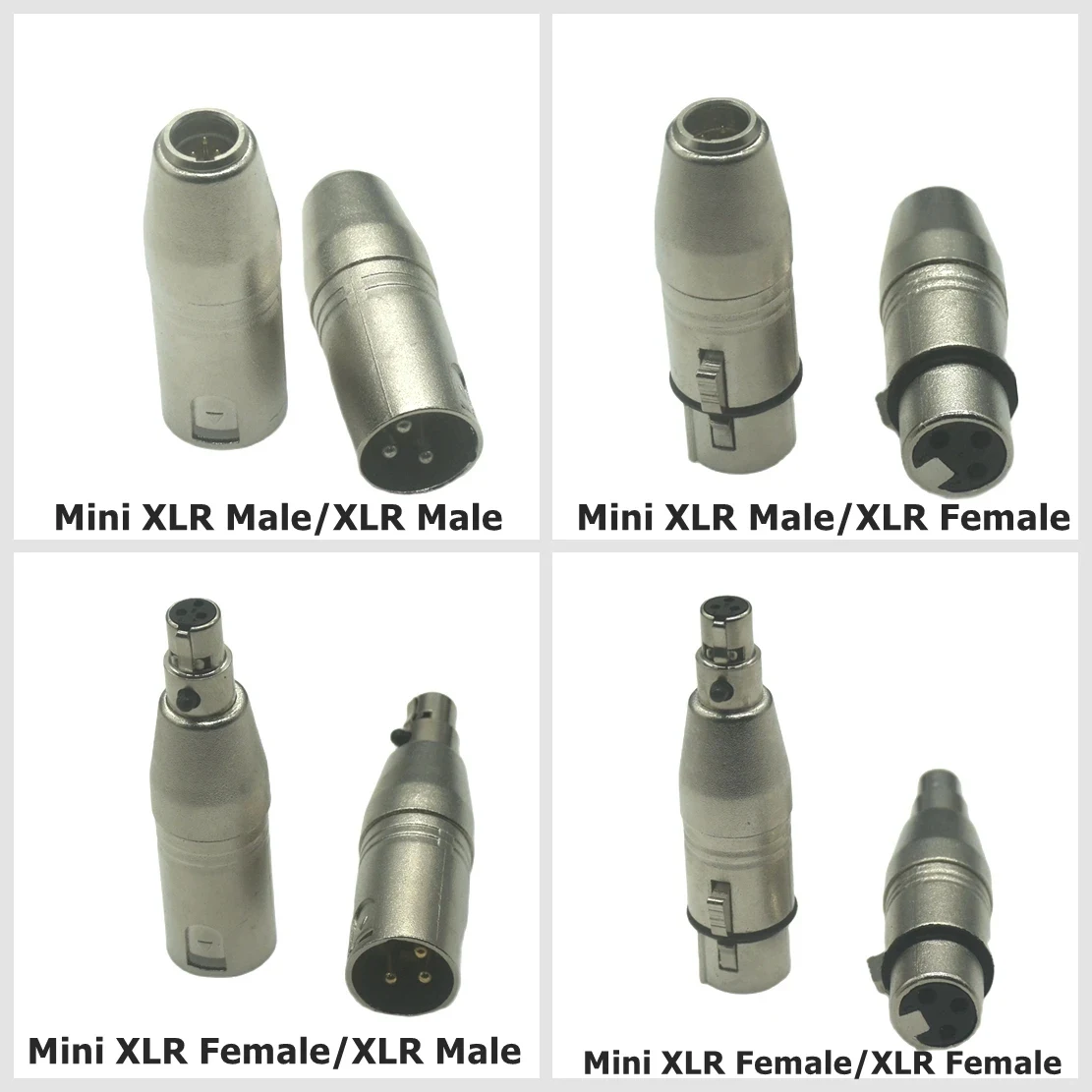 3pin Mini XLR Male Female to XLR Male Female  Audio Cable Adapter 3 Pin XLR to Mini 3 Pin XLR Microphone