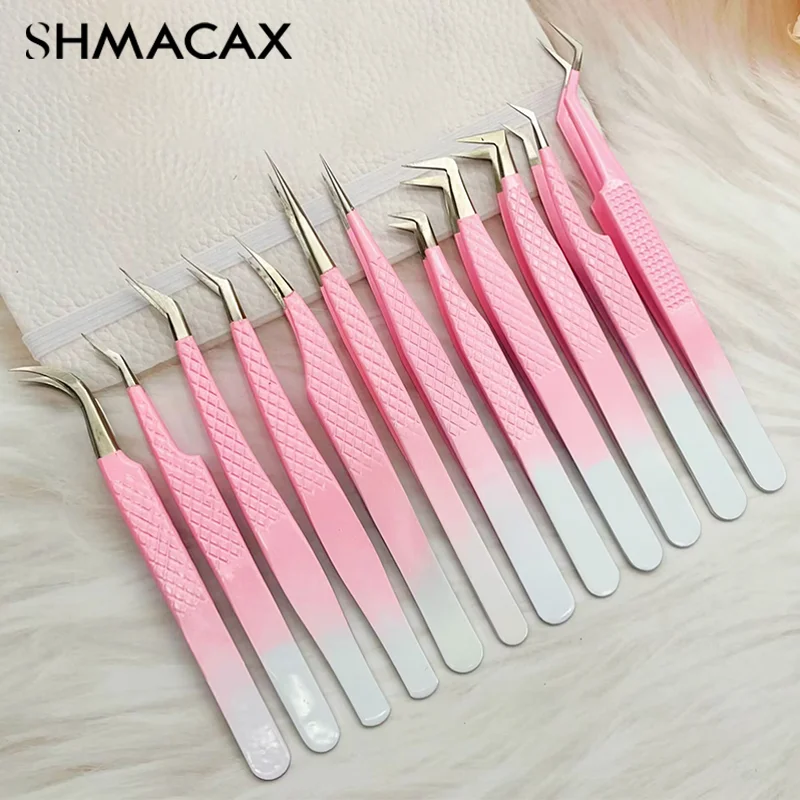 Wimpers Pincet Roestvrij Staal Voor Wimpers Uitbreiding Make-Up Tools Nail Art Accessoires Strass Picker Tools