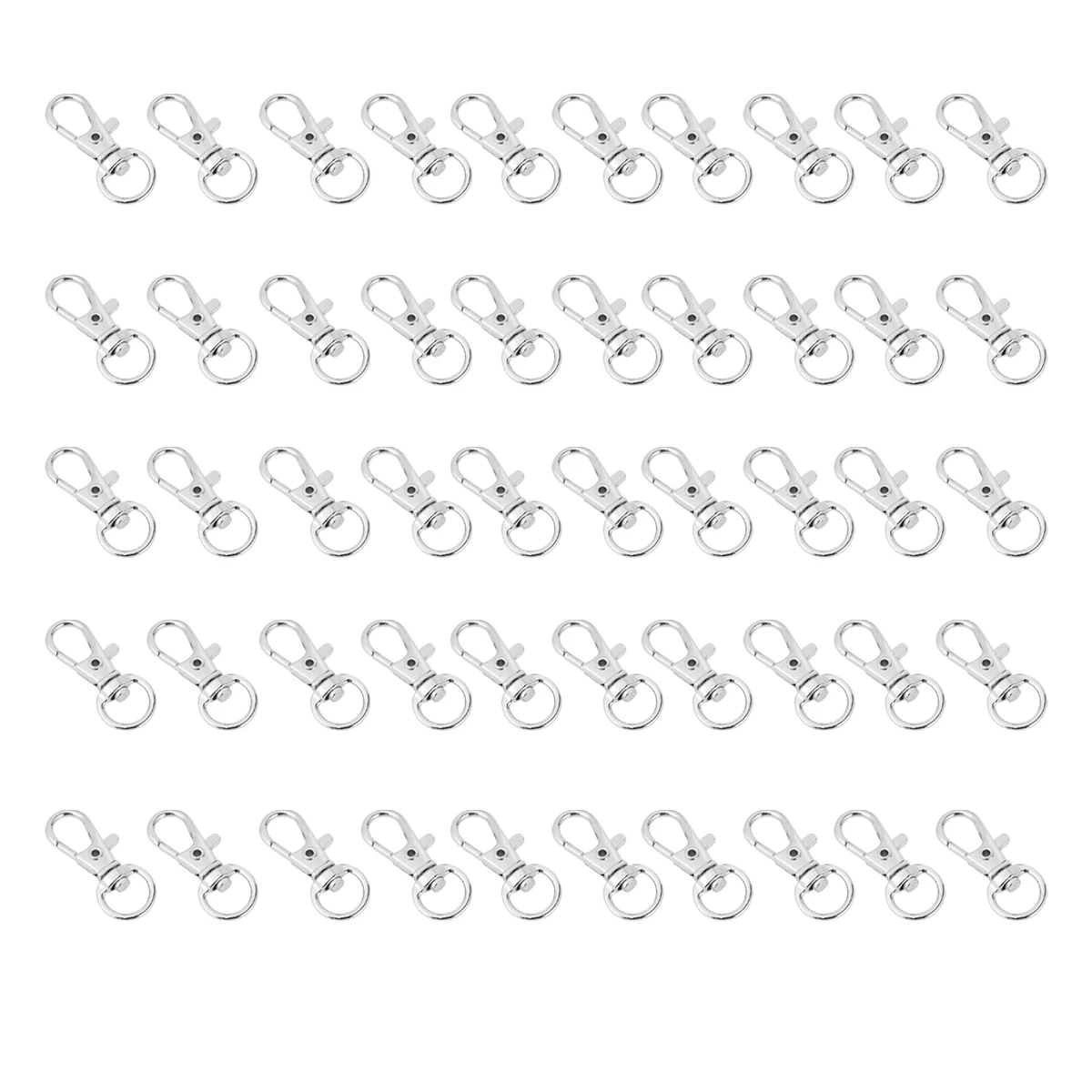 

Keychains Rings Claw Snap Key Chain Parts Clasp Accessories Premium Iron Durable Unisex DIY Hook Jewelry Crafts