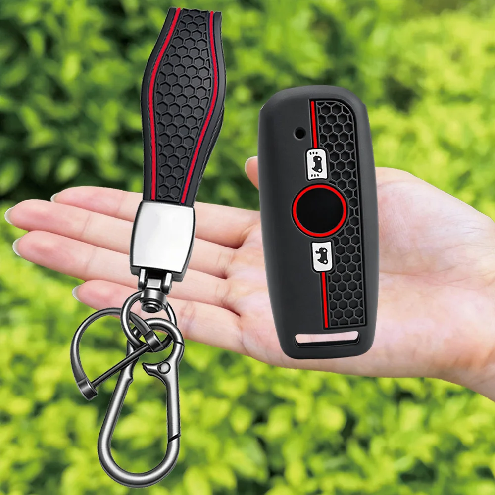 KeyChain Fit for Honda GL1800 GoldWing 1800 Tour 2021 2022 2023 2024 Motorcycle Key Silicone Case Cover Fashion Smart KeyRings
