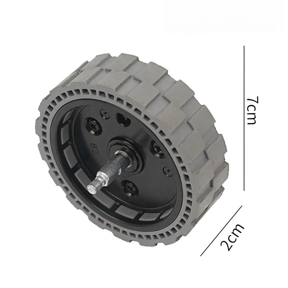 Compatible Drive Wheel Set for Ecovacs X1 & For T10 Turbo Robot Vacuum Cleaner Black Plastic Tire 7.2cm Diameter
