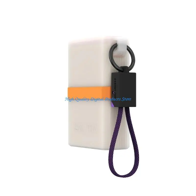 U2JE Daily Carry Powerbank Case with Cable Storage Opening, Elasticity Retention Band Side Looping Dustproof Plugs Design for