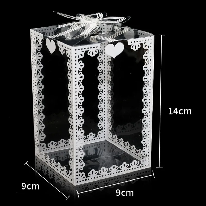 Transparent PVC Packing Gift Boxes 20pcs