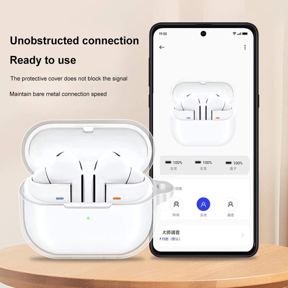 Casing Earphone transparan untuk Samsung Galaxy Buds 3, casing lembut Bluetooth nirkabel 3 dan Galaxy Buds 3