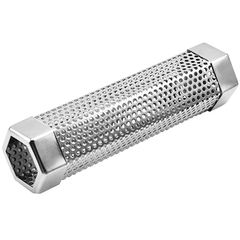 

Durable Stainless Steel Smoking Tube Easy Clean Waterproof Practical Outdoor Grilling and Smoking Accessory Smoke Tube