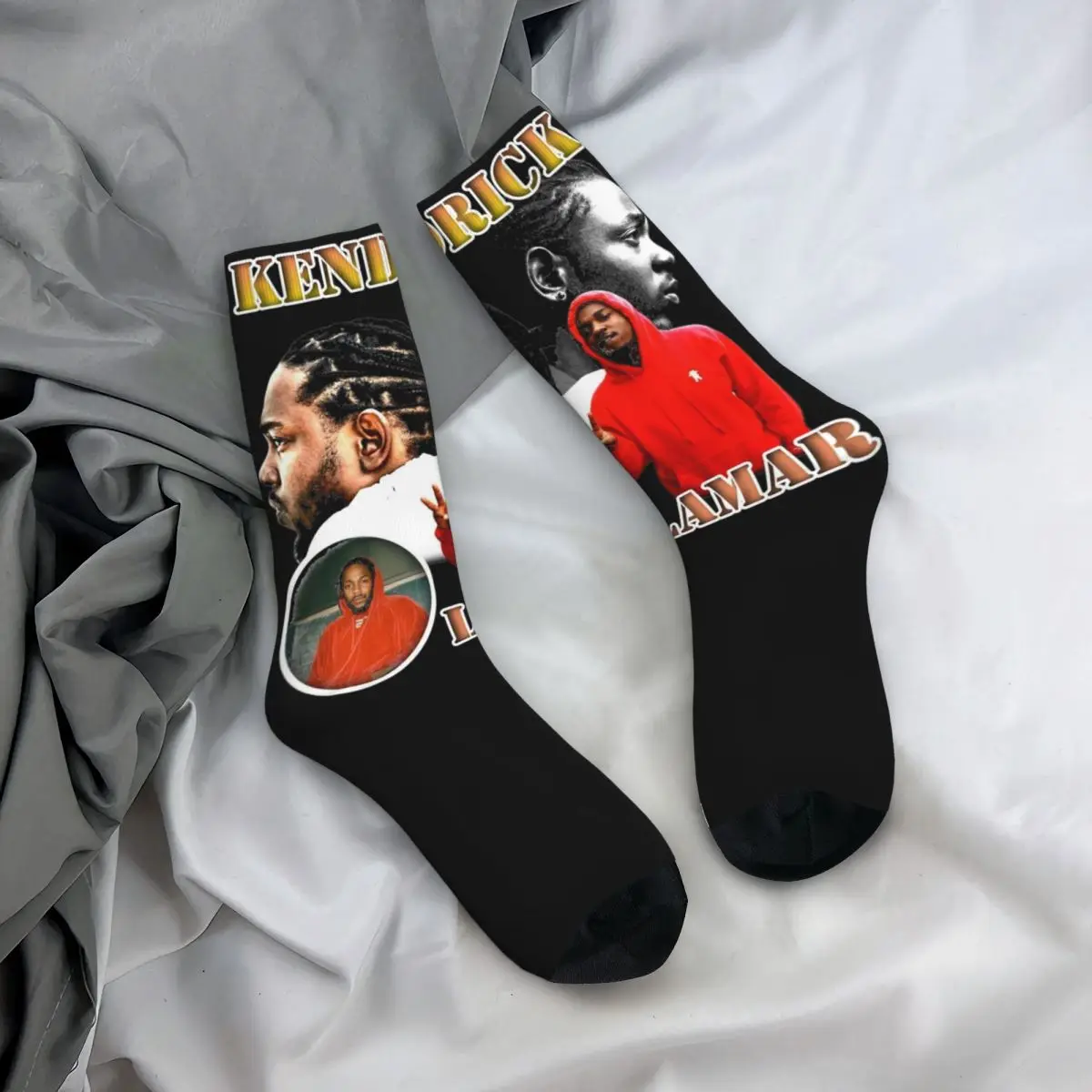 Vintage Kendrick Lamar Rapper Bootleg Merch Socken rutsch feste Sport Mittel rohr Socken süß für Herren beste Geschenk idee