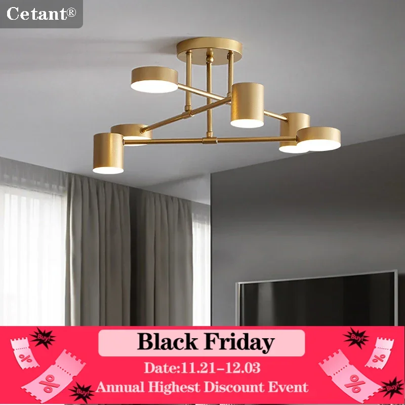 Modern LED Chandelier Multi Head Tri-Color Light Living Room Bedroom Study Room Hall Kitchen Corridor Indoor Lighting Fixtures