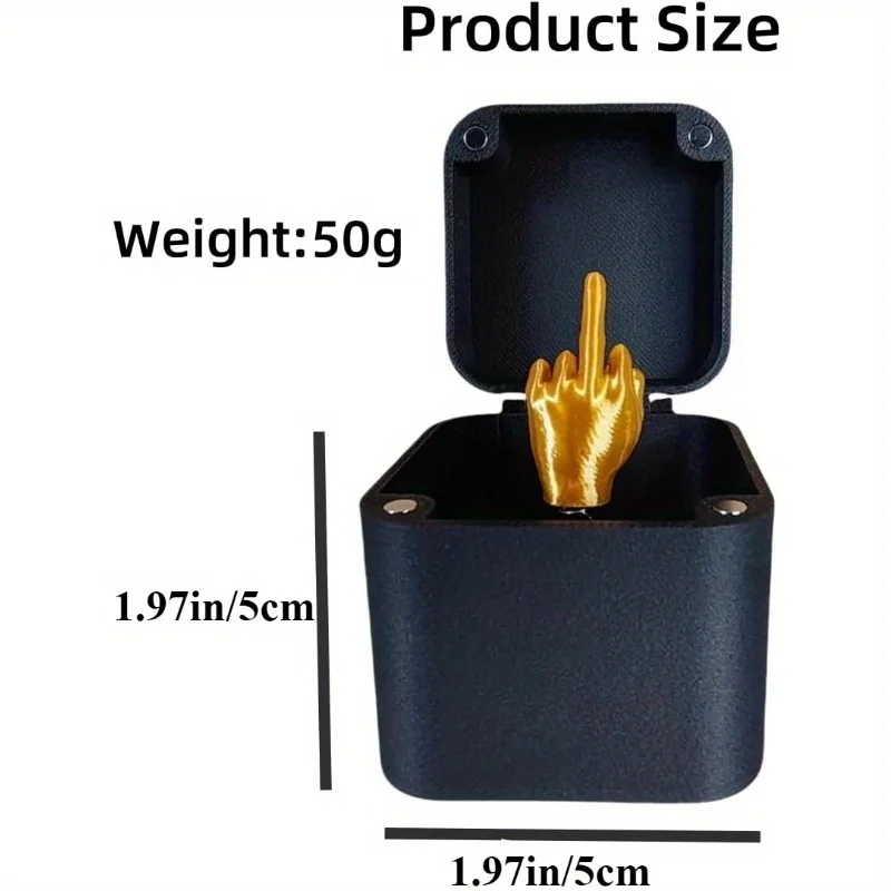 هدية مثالية لمزحة يدوية مثالية مع صندوق للبالغين، صندوق هدايا مزعج، هدية مزحة ممتعة لديكور مكتب المكتب وديكور المنزل #3
