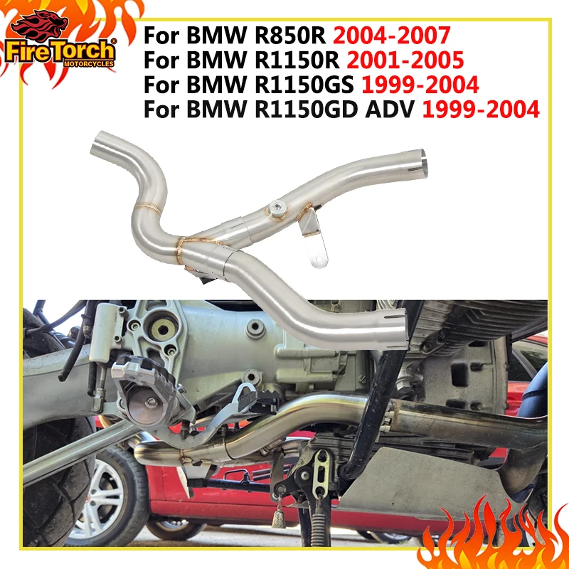For BMW R1150GS 1999-2004 R1150R 01-05 R850R 04-07 R 1150 GS ADV R1150 Motorcycle Exhaust Escape Pipe Connect Original Muffler