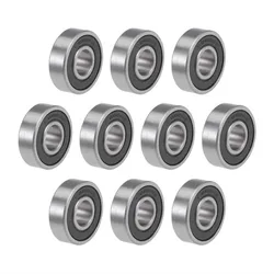 10PCS ABEC-5 6000 2RS 6000RS 6000-2RS 6000 RS 6000-2RSH 10x26x8 10*26*8mm guarnizione In Gomma di Alta qualità Sfere A Gola Profonda Cuscinetti A Sfera