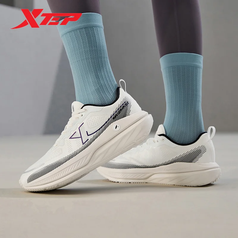 Xtep Xingyun DC Running Shoes For Women 2024 Spring Breathable Women\'s Sports Shoes Thick Sole Lightweight Sneakers 876118110057