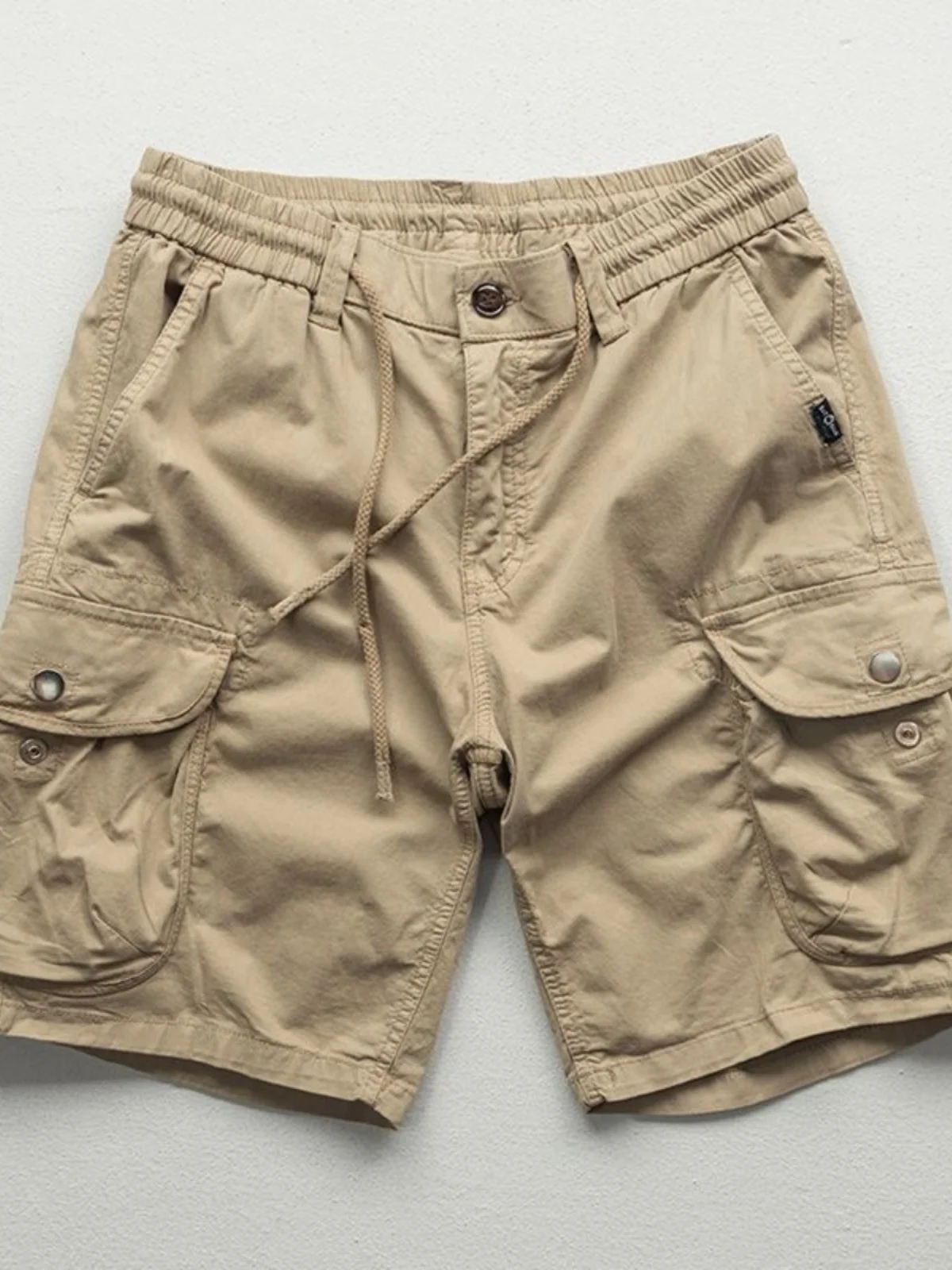 

Trendy Cotton Workwear orts Men's Ameai Loose Straight Leg Five-ket Casual Trousers Breathable Summer Faion