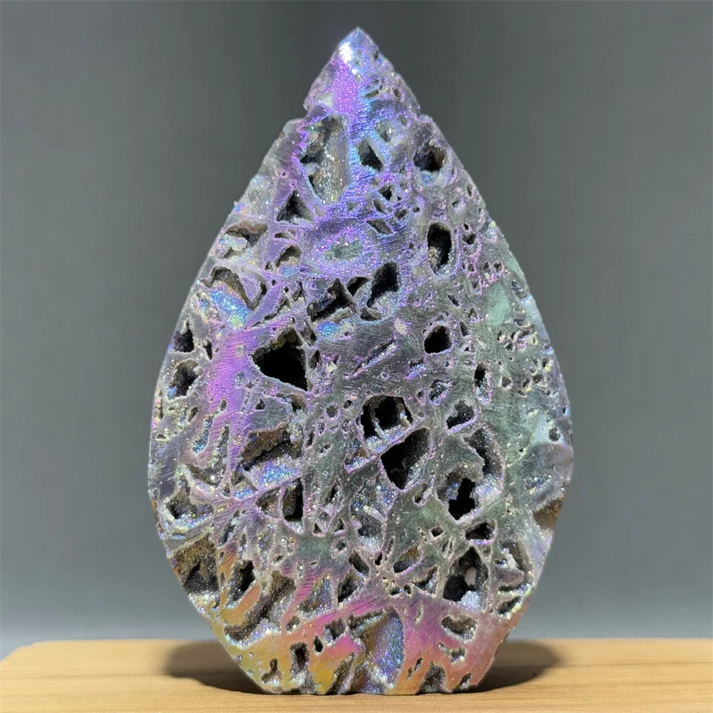 Sphalerite Free Form Torch Natural Electroplated Lustrous Color Mineral Specimen Home Decor Spiritual Energy Healing Gemstone