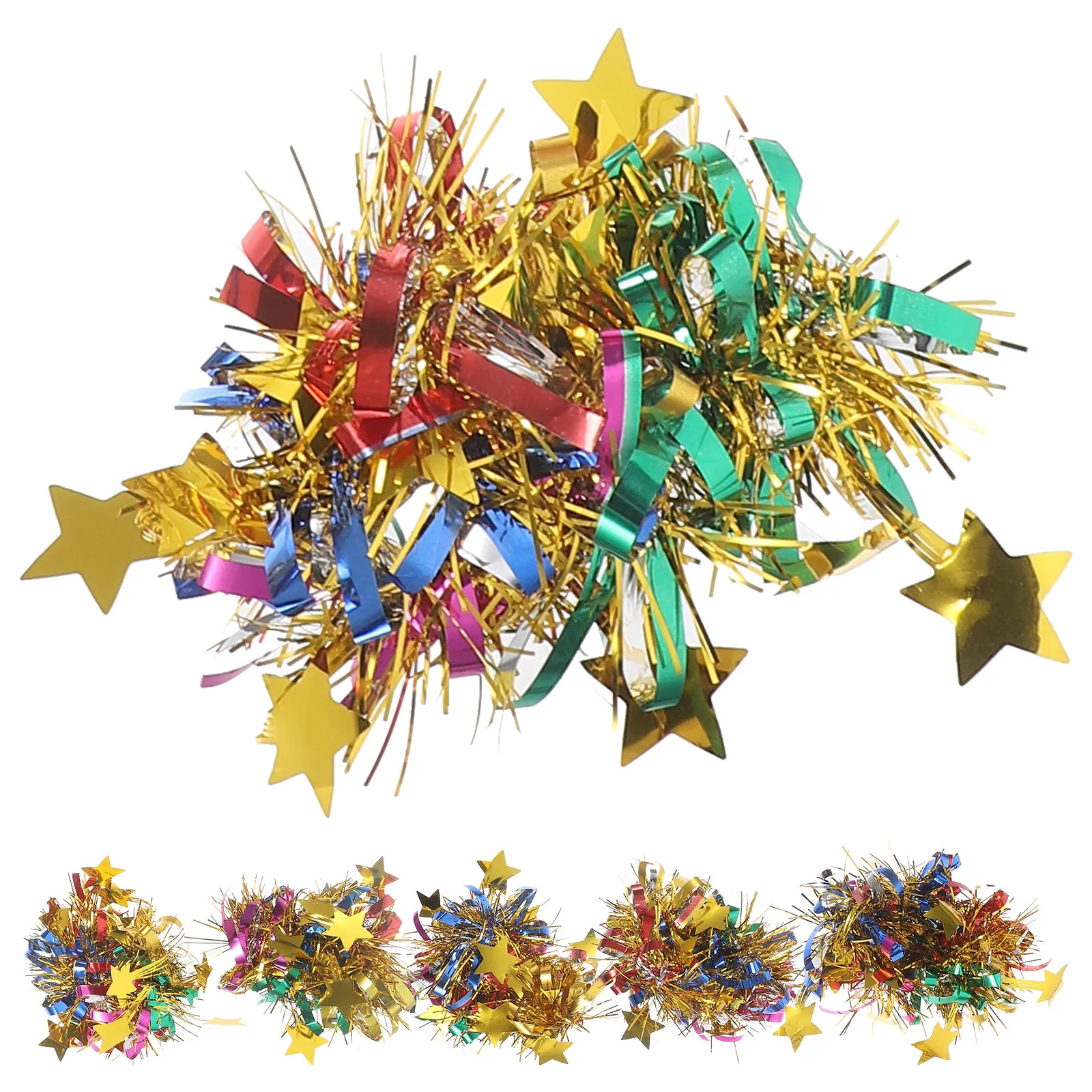 

6pcs Children'S Hand Poms Cheerleading Props Bright Durable Cheering Pompoms For Dance Sports Party Supplies