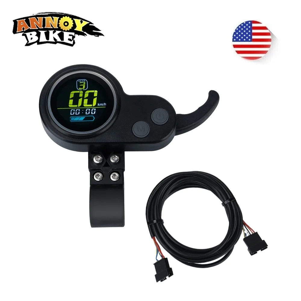 JP 36V 48V 52V 60V 72V E-bike Electric Scooter Meter LCD Screen With Accelerator Electric Scooters Display USB Charging