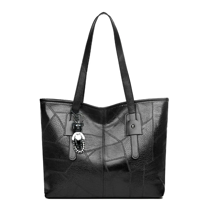 Trendy Women's  New Large Capacity Tote Bag with Horizontal Square Zipper Single Shoulder Handbag image 6