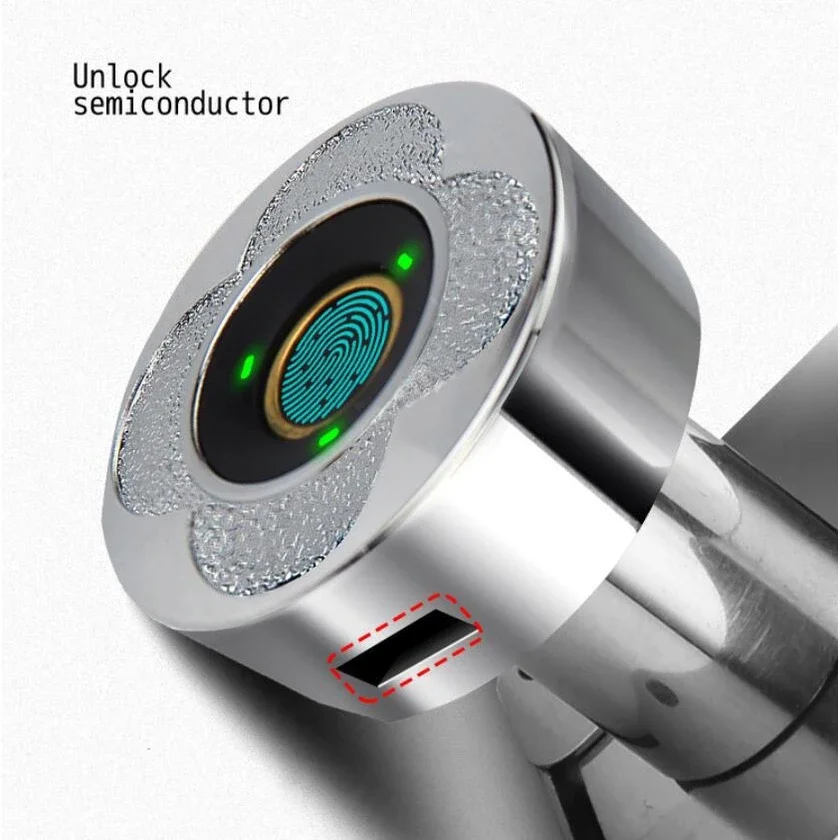 USB Charging Biometric Smart Fingerprint Lock Drawer Lock Office Metal Furniture Keyless Electronic Cabinet Lock Mailbox Lock