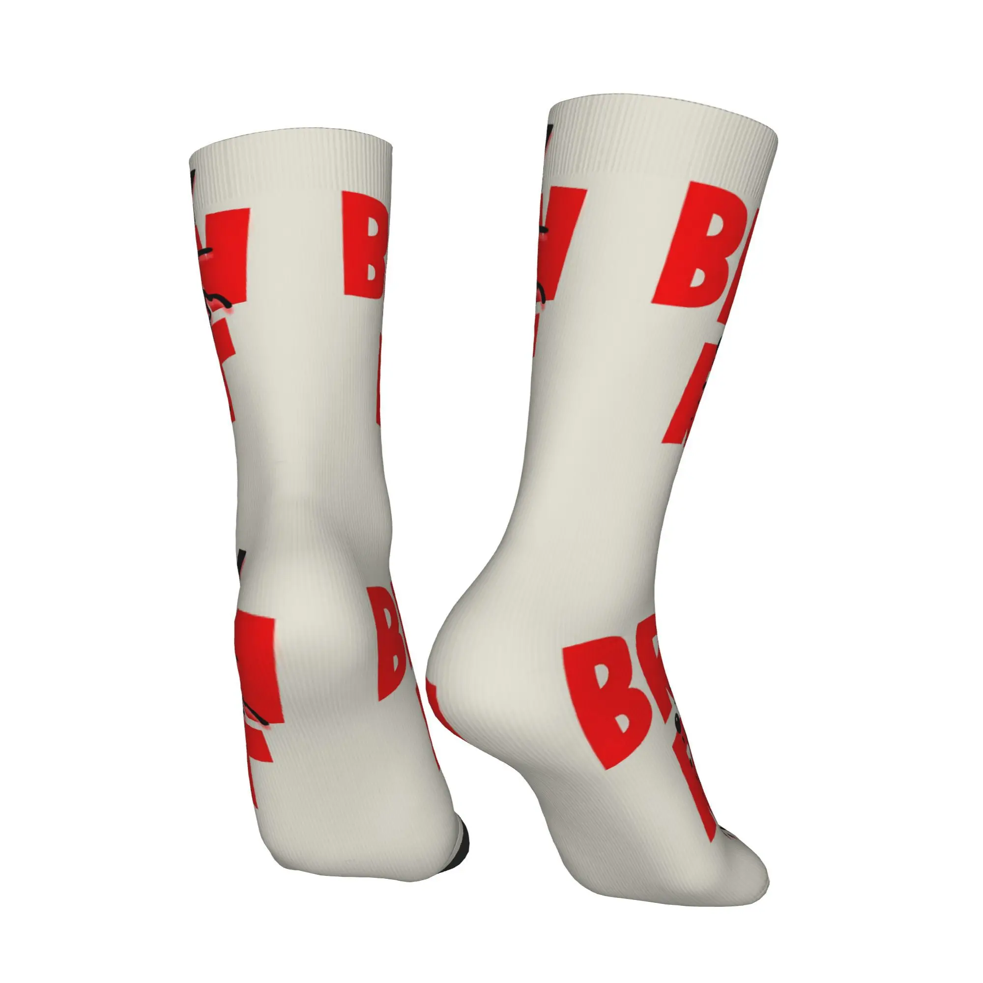 Kaus Kaki Brainrot Busuk Otak Fashion Poliester Pria Cetak