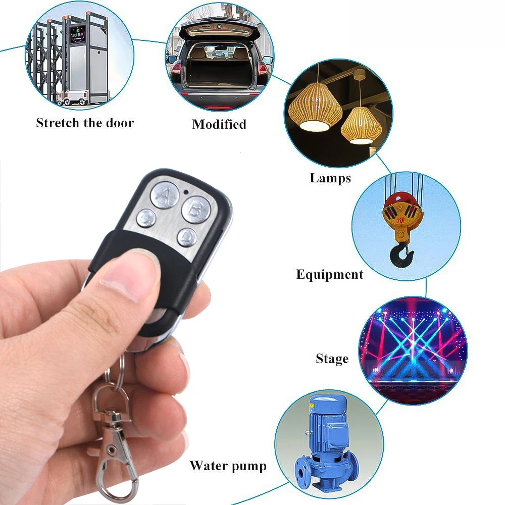 Kebidu Copy 433MHZ 315/330MHZ frequency Moto Car Auto Electric Cloning Gate Garage Door Remote Control Face to Face Copy Key Fob