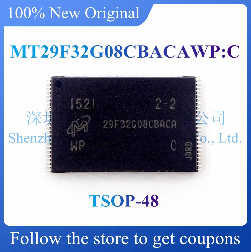 

NEW MT29F32G08CBACAWP:C.Original Product.TSOP-48