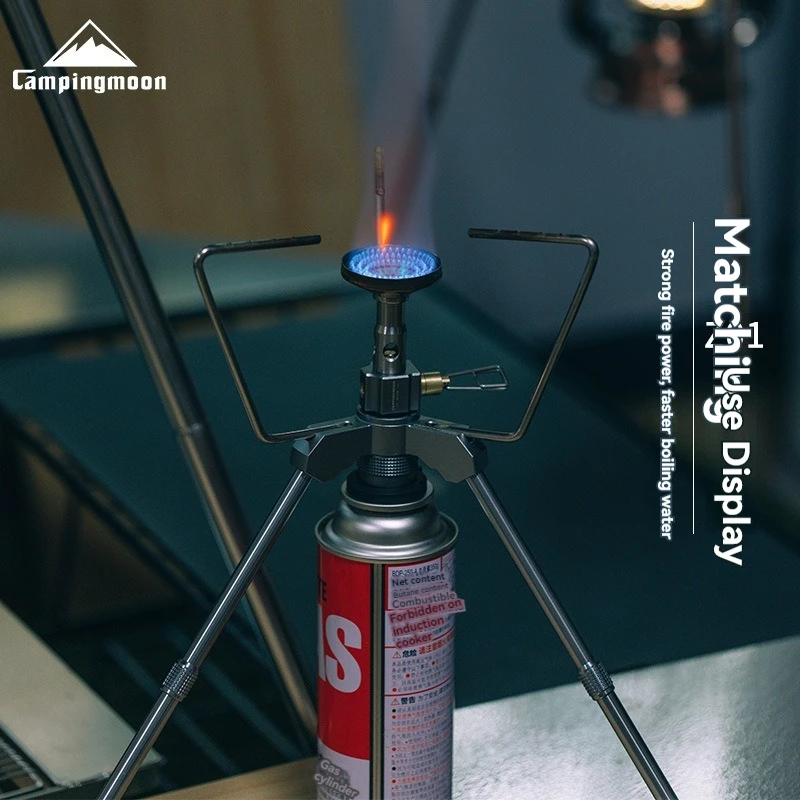 

CAMPINGMOON Мощный уличный фонарь для кемпинга, оборудование для кемпинга, портативная плоская газовая плита для кемпинга на большой высоте