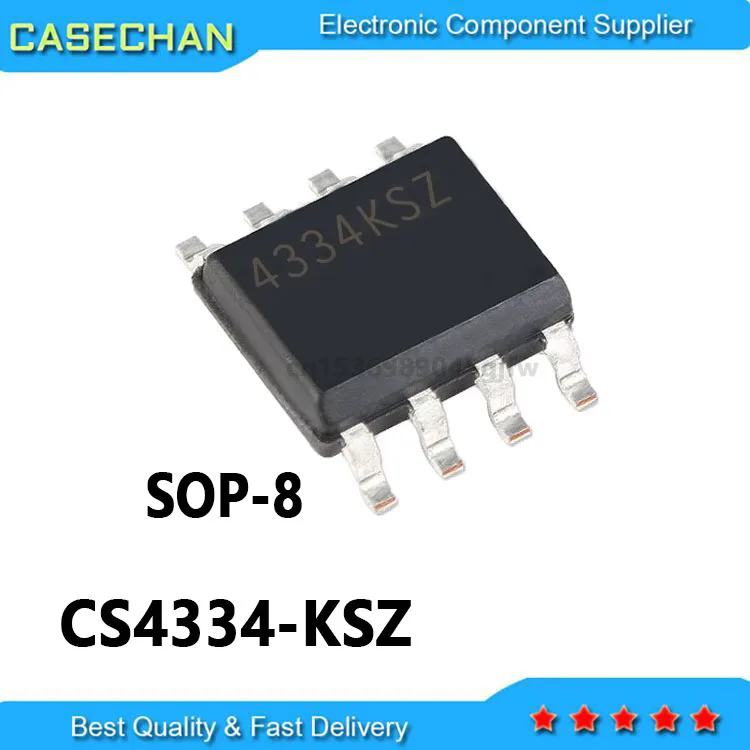 10PCS New and Original CSZ CS4334 SOP-8 CS4334K CS4334-KSZ