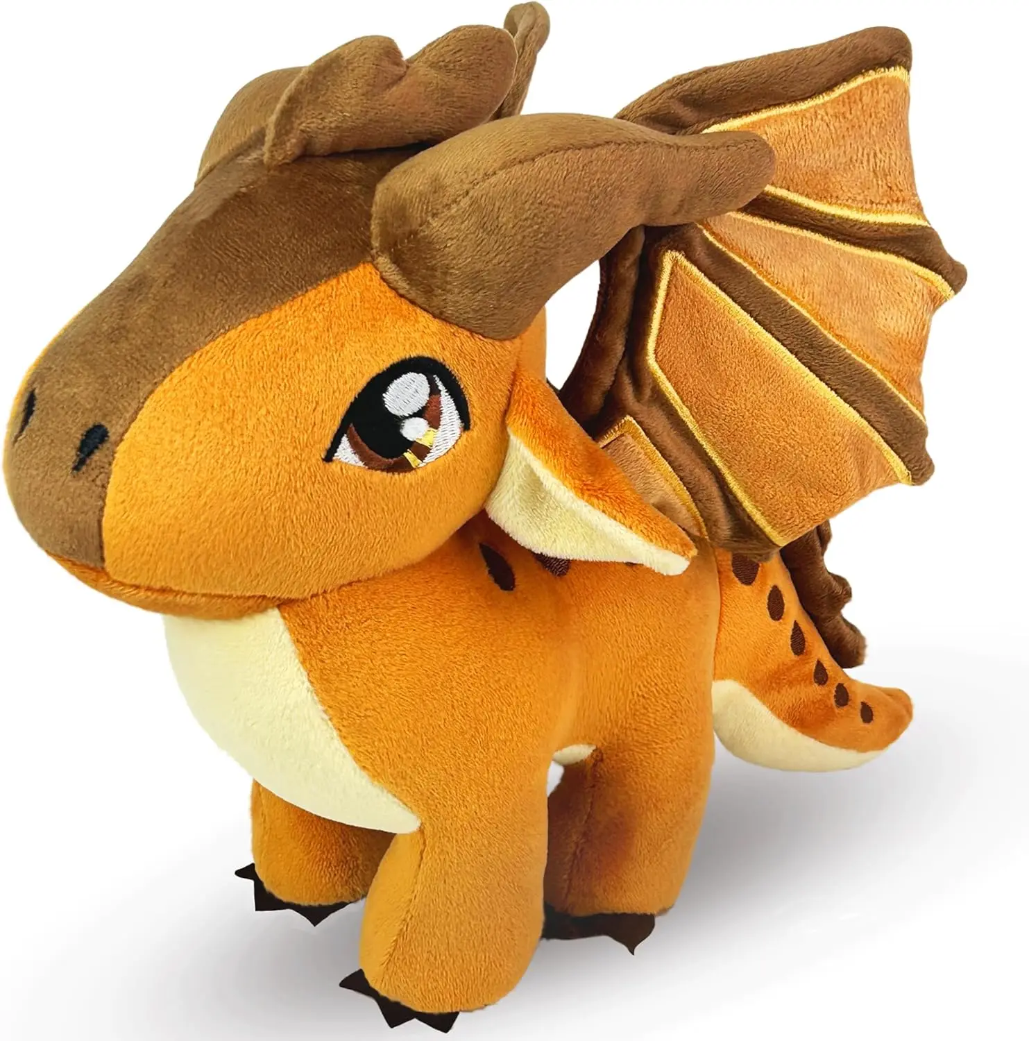

Wings of Fire Toys Dragon Plush Toy Soft Stuffed Animal Cool Brown Dragon Decor Merch Special Gift for Kids Boys and Girls
