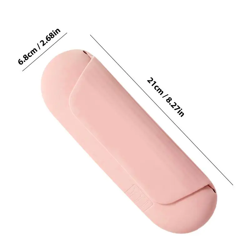 Silicone Makeup Brush Bag Organizer Case for Makeups Silicone Dustproof Box Cosmetic Brushes Eyebrow Pencils Storage Case