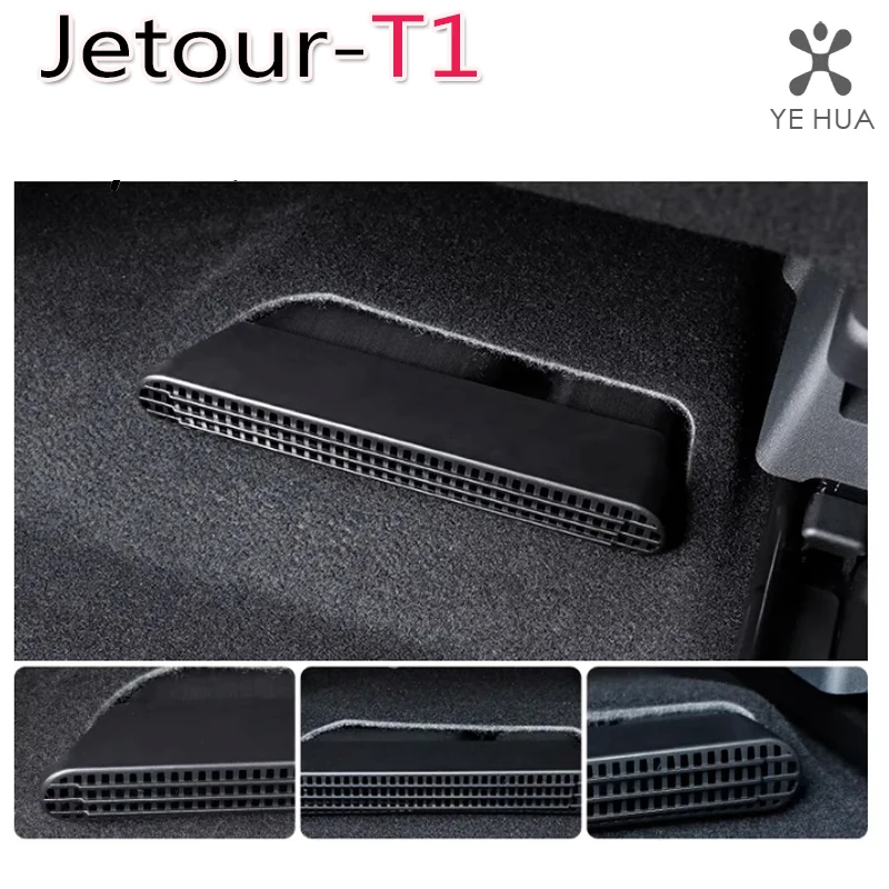 

For Chery Jetour T1 2024 2025 ABS Rear Row Seat Air Outlet Cover Protective Shield Auto Modified Accessories