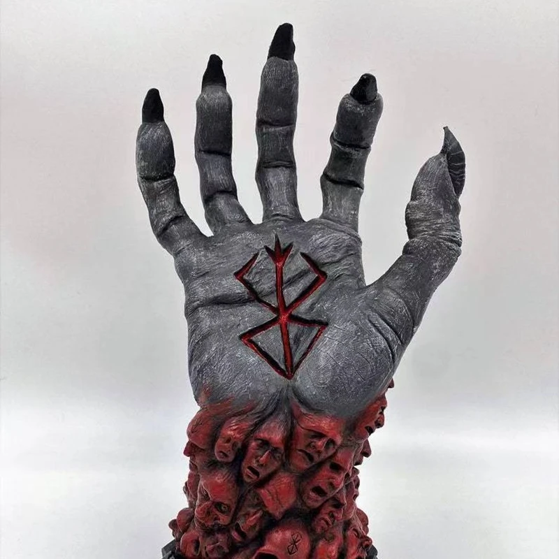 Nuevo Berserk mano de Dios figura de Anime de resina Berserk Guts L figura de acción figura negra decoración artesanal de resina de Pascua decoración de escritorio