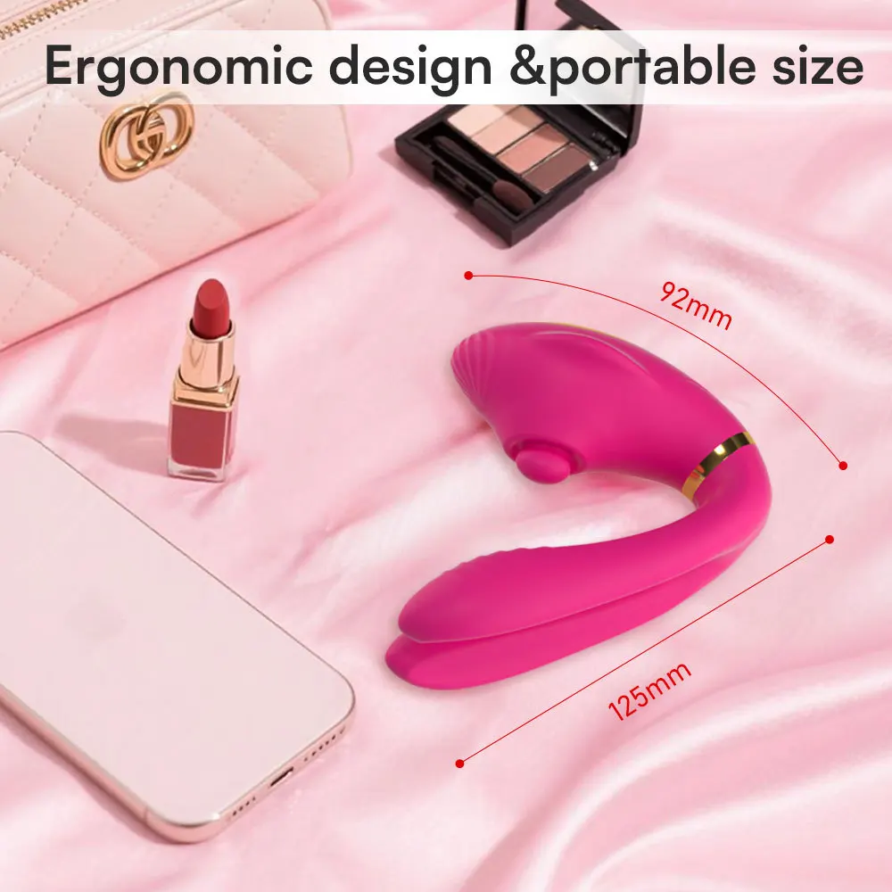 APP هزاز فوز مزدوج مزدوج الاهتزاز المهبل مدلك البظر محفز متعدد التردد تحويل الكبار امرأة لعبة الجنس #6