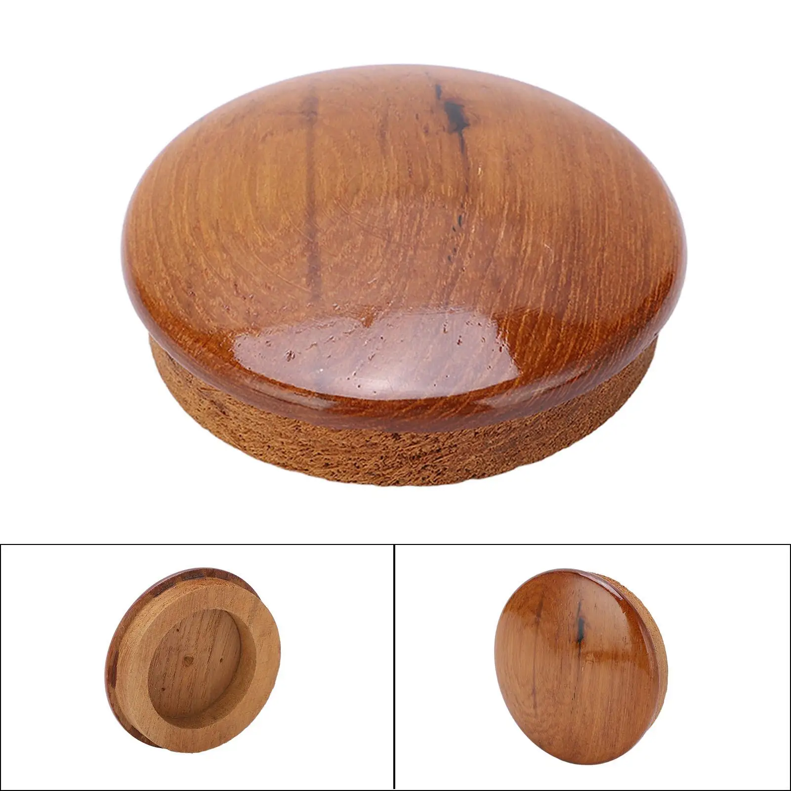 Teak Wood Steering Wheel Cover 2.5in Insert - Durable Marine Center Cap with Gloss Finish for Boat for maintenance