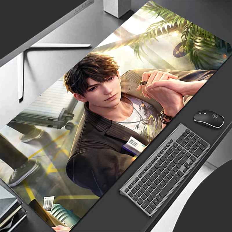 Alas Mouse Aksesori Gaming Komputer Alas Keyboard PC Kantor Alas Mouse Karet Dekorasiacion Meja Cinta dan Alas Mouse Caleb Deepspace