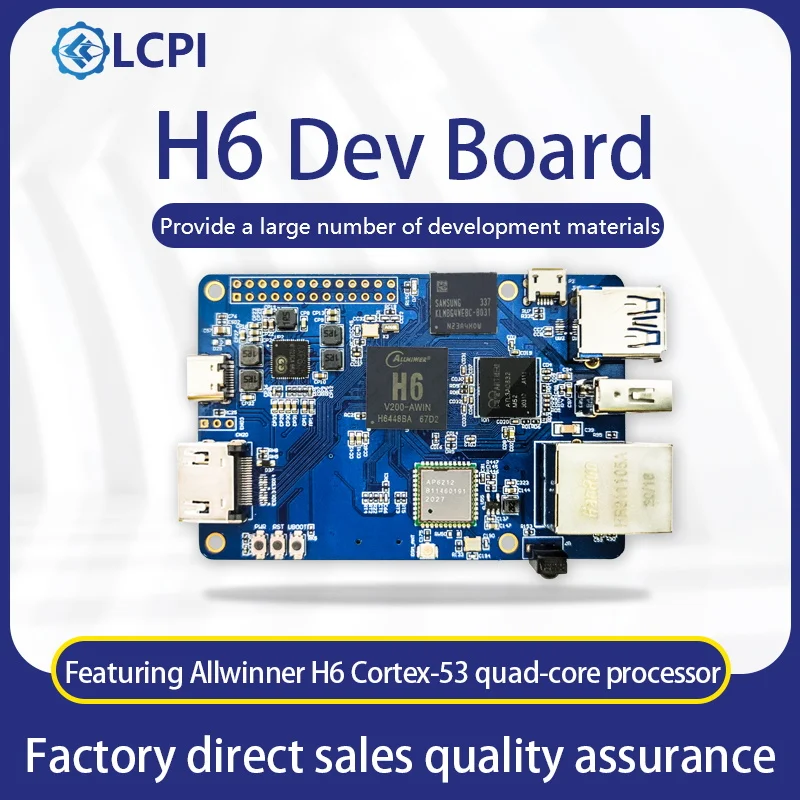 

LCPI Allwinner H6 Linux Android Opensource Maker Development Board PK Raspberry Pi