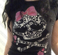 Clothing Female Gothic Woman T-shirts Skull Graphic Tees Y2k Tops Kawaii Y2k Clothes Women 90s Clothes Vintage Goth Emo Kpop