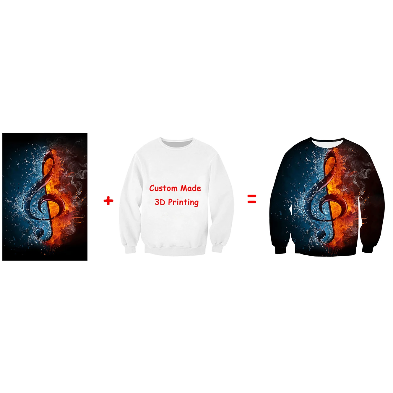 Jumeast 3D Oversized Coat Sweatshirt for Men And Women Long Sleeve Customizable DIY Design with Anime Photo Star Logo