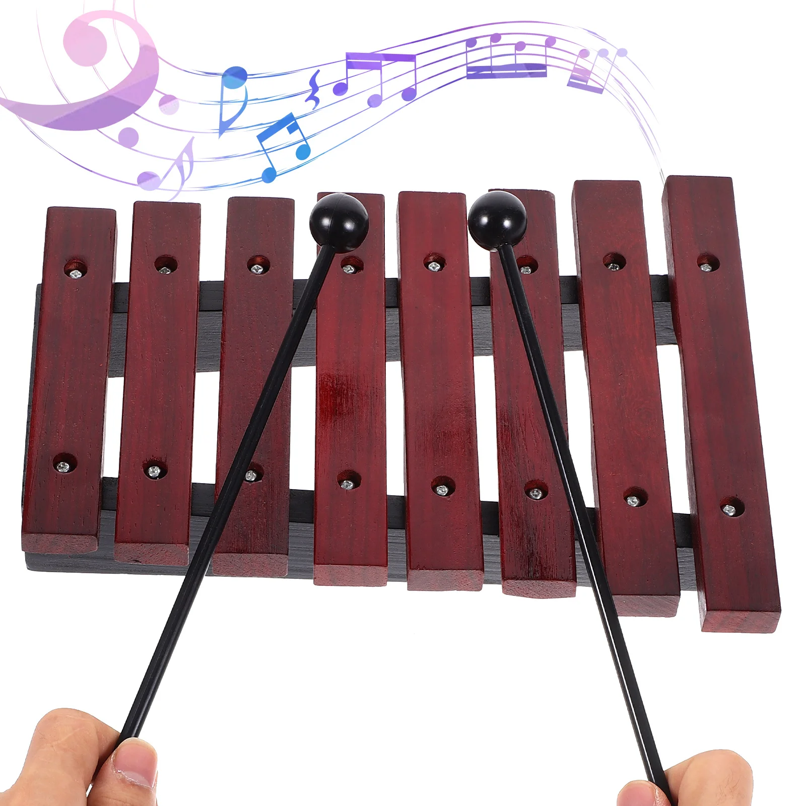 

1 set Eight-tone Xylophone Kids Musical Instruments Note ToyToys Wooden Percussion Instrument Educational Gift