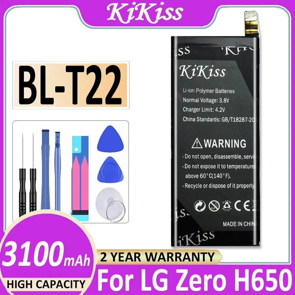 3100mAh BL-T22 Phone Battery For LG Zero H650 H650E H740 F620 F620L LS675 F620S H650K BLT22 + Track Code