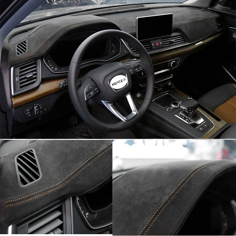 Car Dashboard Covers in Alcantara for Audi Q3 Q5 SQ5 Q7 SQ7 Q8 SQ8 2015 2016 2017 2018 2019 Car Accessories