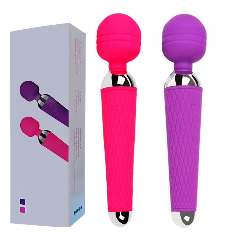 

Rechargeable Wand Massager 20 Patterns 8 Speeds Vibrator Sex Wand for Her Pleasure Sex Toys Clit Stimulator Vibrators Quiet