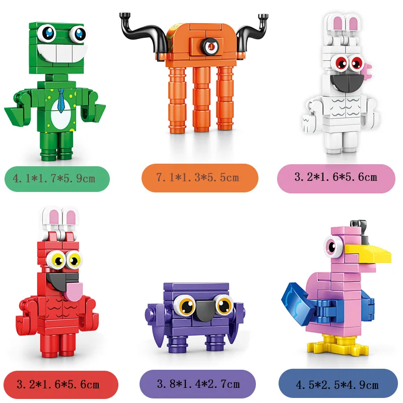 9 in 1 Monster Garten of BanBan Building Blocks Set Garden Game Anime Building Blocks Toys DIY Model for Kids New Year Gift